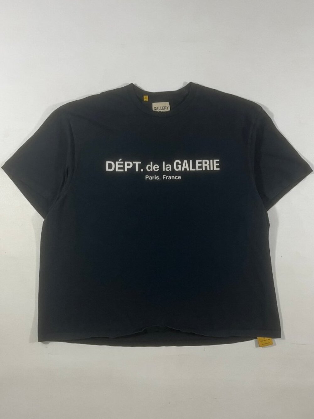 Gallery Dept. Dépt. de la Galerie Paris France Black Oversized Logo Tee